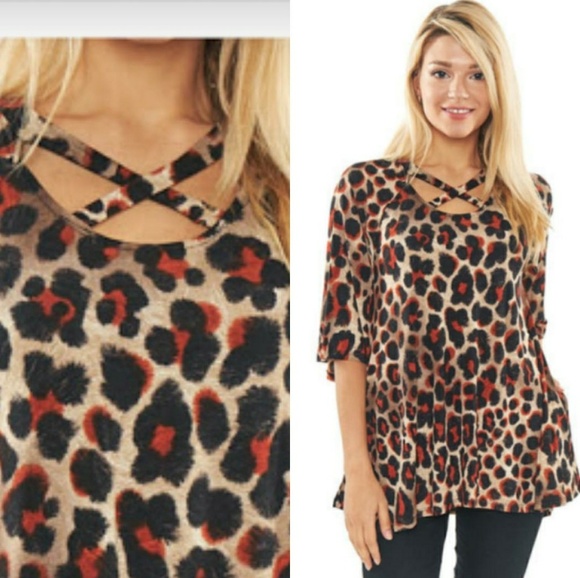 Tops - 🌻 Animal Print 3/4 sleeve 🌻